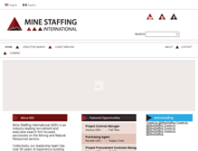 Tablet Screenshot of minestaffing.com